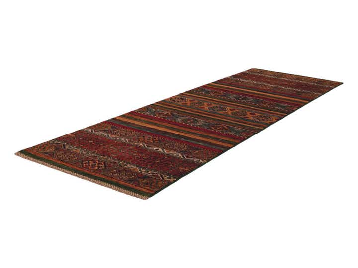 2' 9 x 8' 8 Hand Knotted Kazak Runner Rug