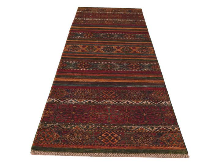 2' 9 x 8' 8 Hand Knotted Kazak Runner Rug
