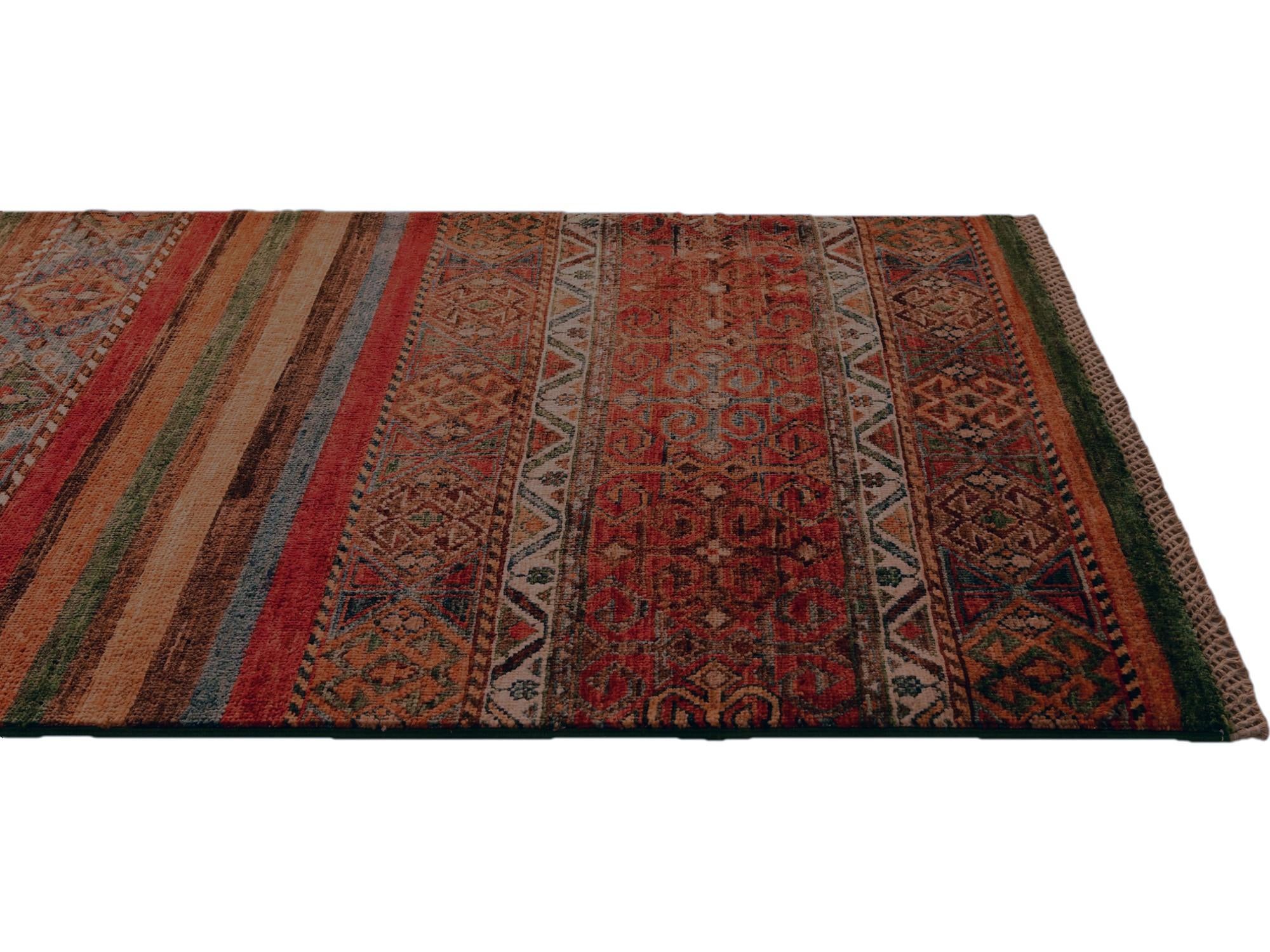 2' 9 x 8' 8 Hand Knotted Kazak Runner Rug