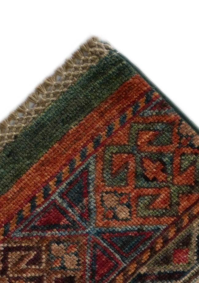 Detail image of 2' 9 x 8' 8 Hand Knotted Kazak Runner Rug