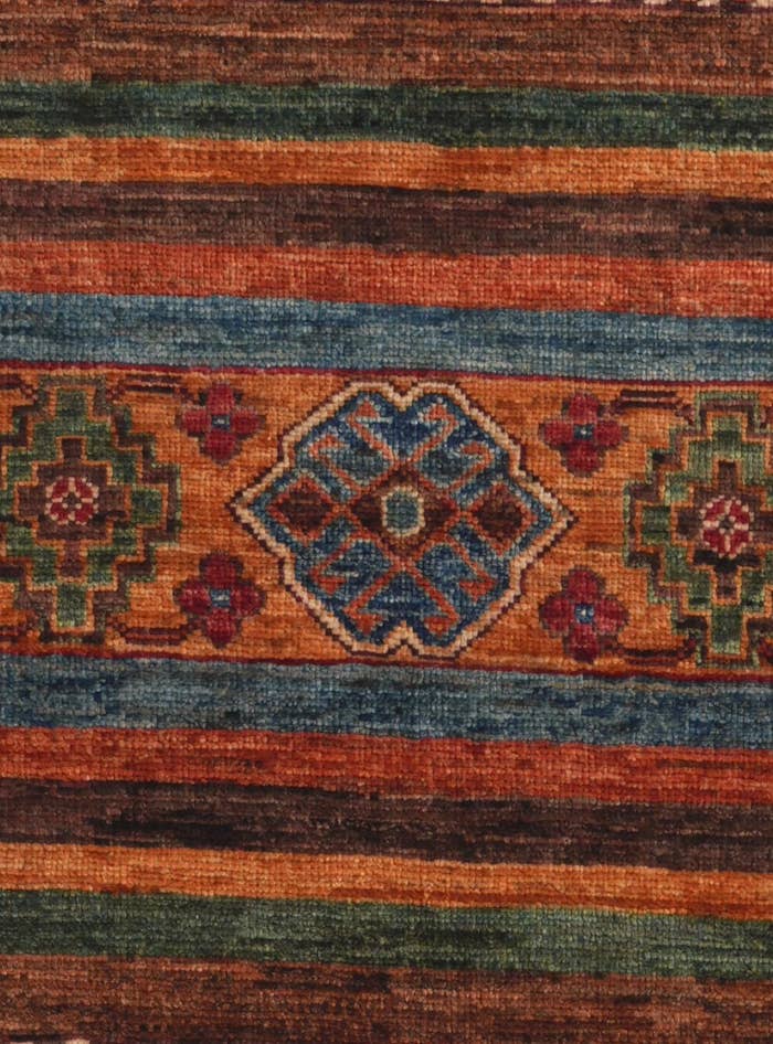 Detail image of 2' 9 x 8' 8 Hand Knotted Kazak Runner Rug