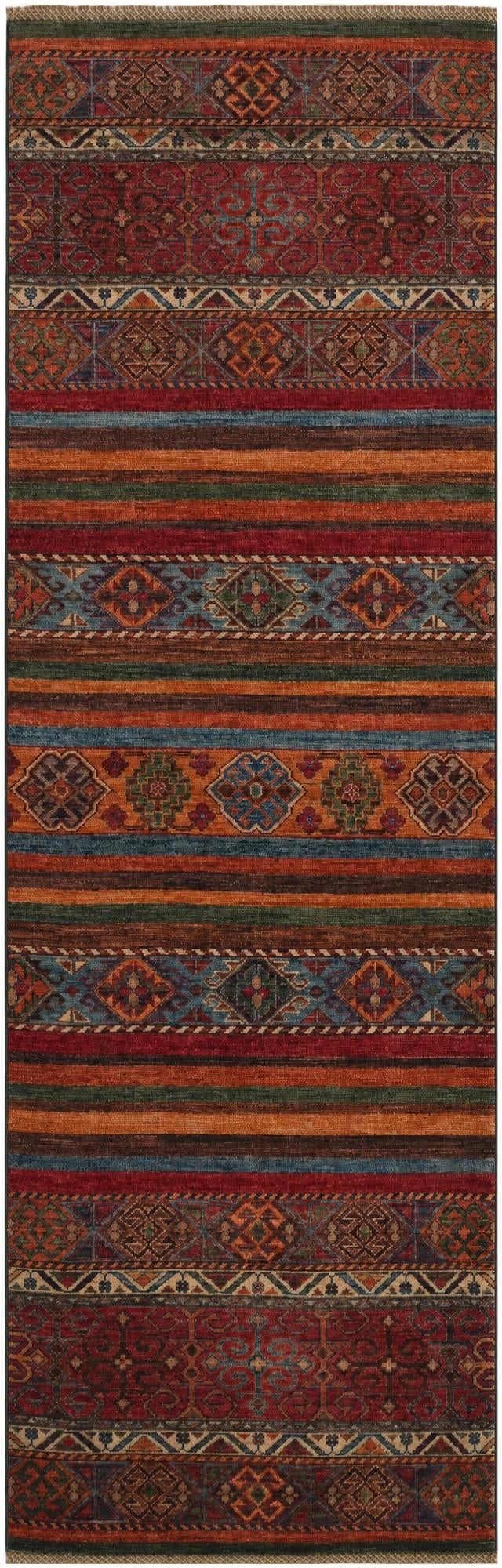 2' 9 x 8' 8 Hand Knotted Kazak Runner Rug