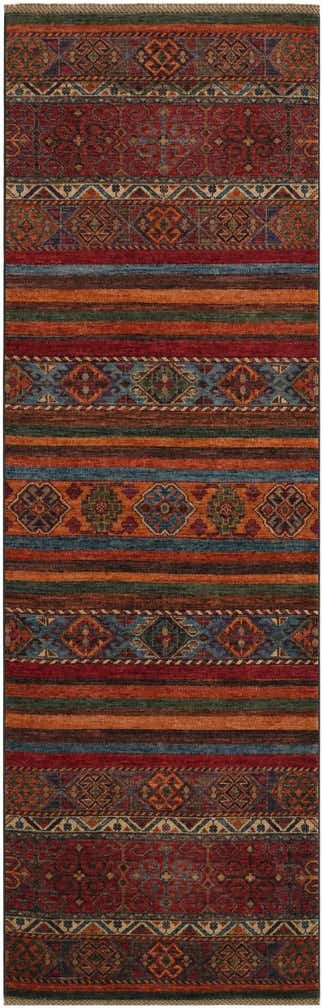 2' 9 x 8' 8 Hand Knotted Kazak Runner Rug