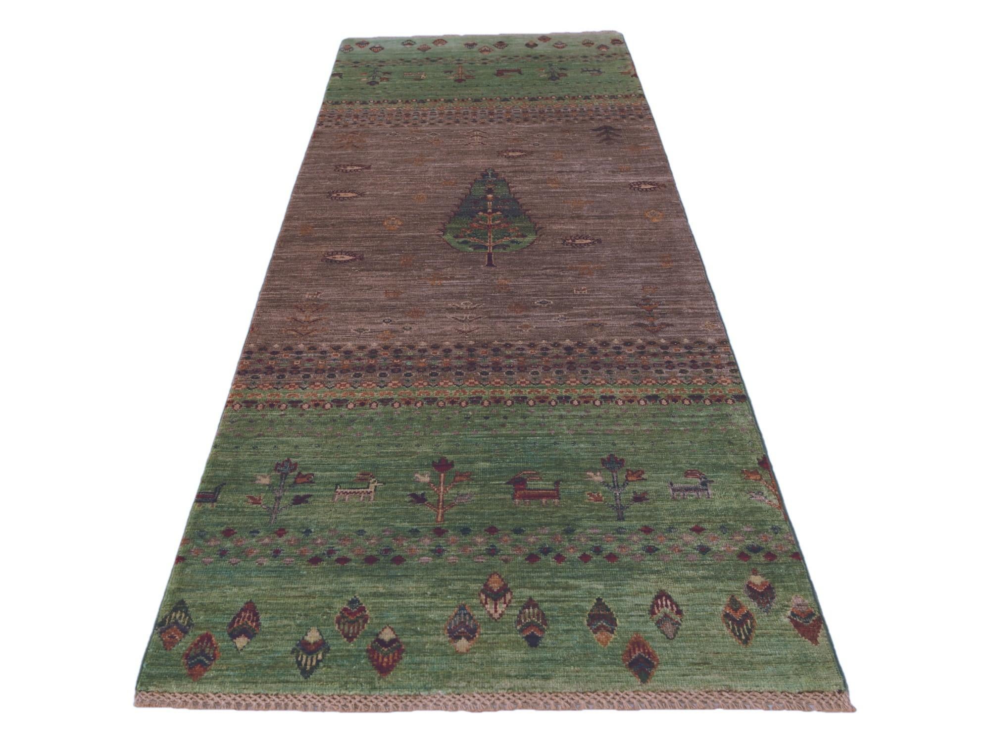 2' 9 x 8' 6 Hand Knotted Kazak Runner Rug