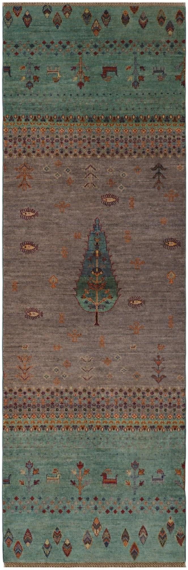 2' 9 x 8' 6 Hand Knotted Kazak Runner Rug