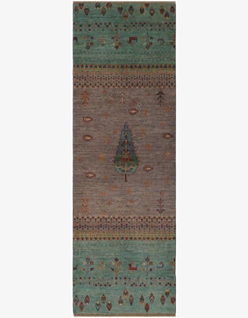 2' 9 x 8' 6 Hand Knotted Kazak Runner Rug