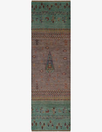 2' 7 x 8' 6 Hand Knotted Kazak Runner Rug