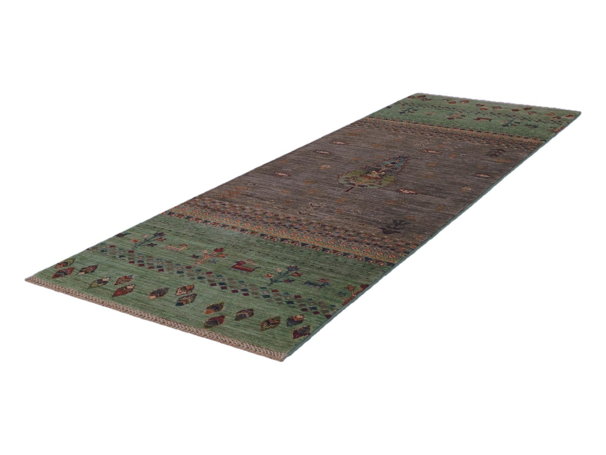 2' 9 x 8' 4 Hand Knotted Kazak Runner Rug