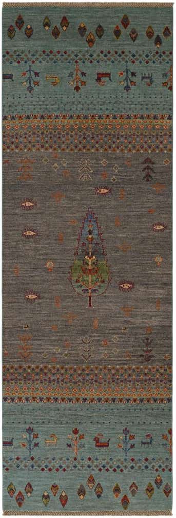 2' 9 x 8' 4 Hand Knotted Kazak Runner Rug
