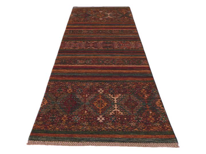 2' 8 x 8' 6 Hand Knotted Kazak Runner Rug