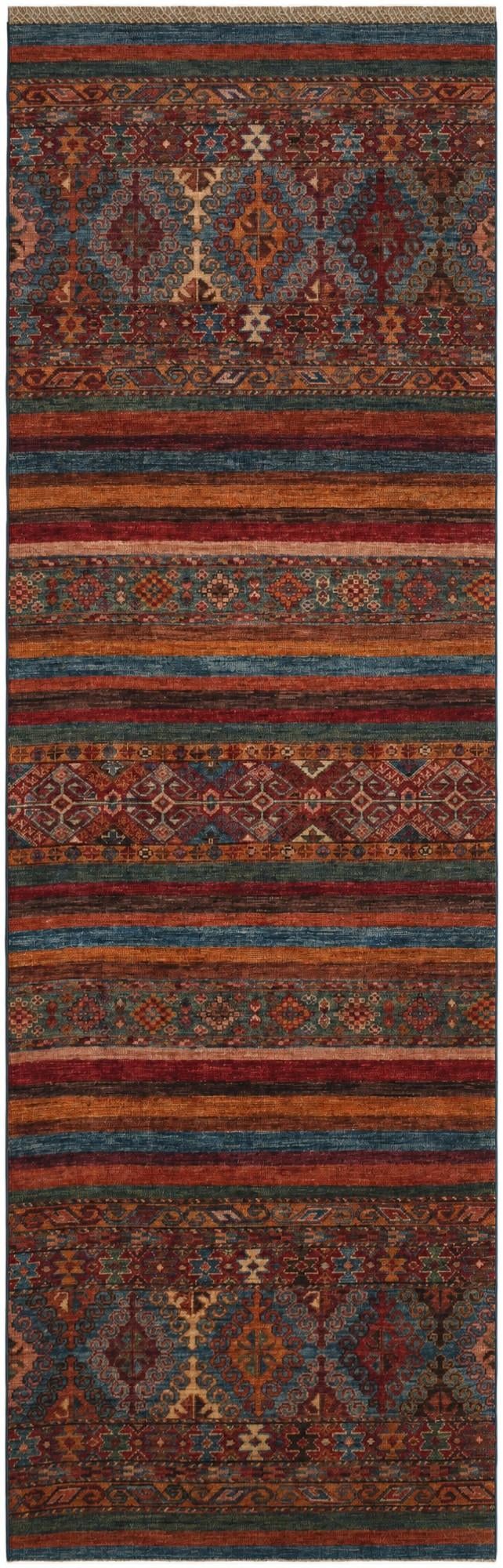 2' 8 x 8' 6 Hand Knotted Kazak Runner Rug