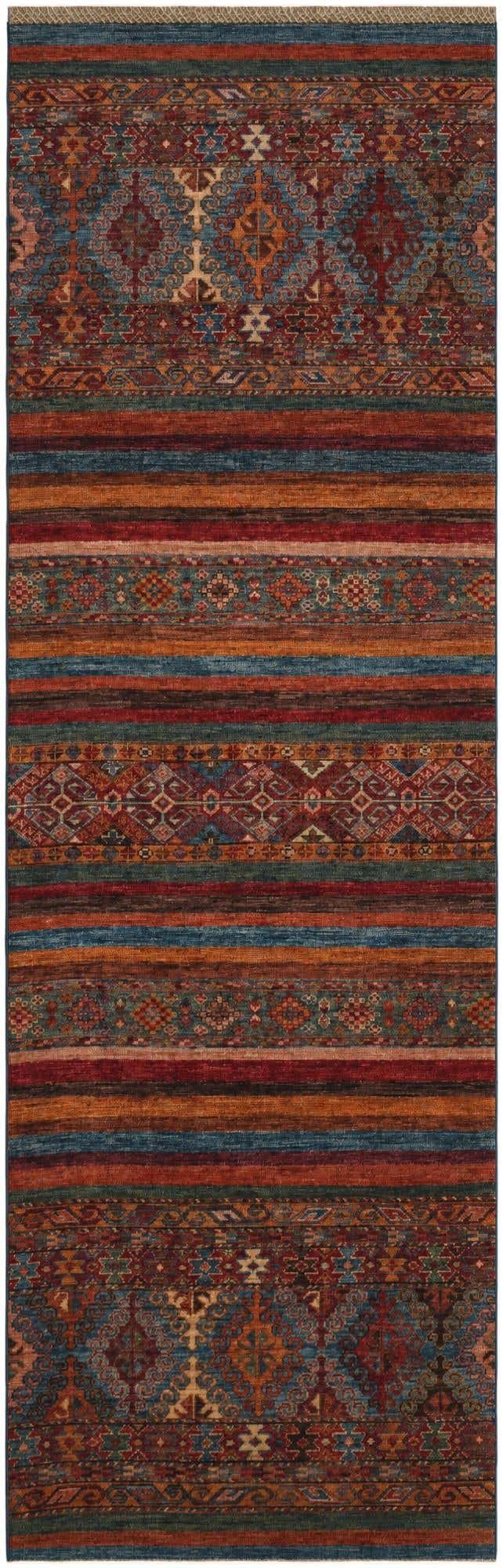 2' 8 x 8' 6 Hand Knotted Kazak Runner Rug