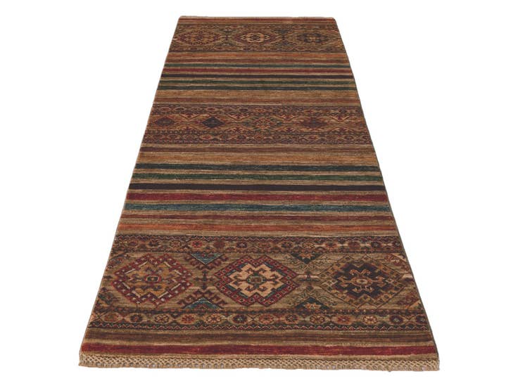 Detail image of 2' 7 x 6' 11 Hand Knotted Kazak Runner Rug