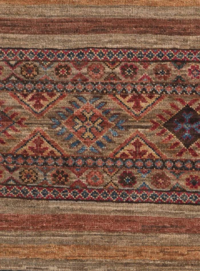 Detail image of 2' 7 x 6' 11 Hand Knotted Kazak Runner Rug