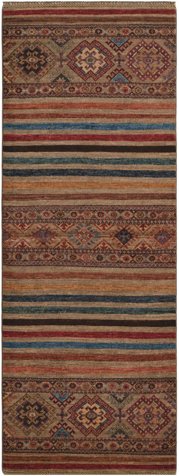 2' 7 x 6' 11 Hand Knotted Kazak Runner Rug