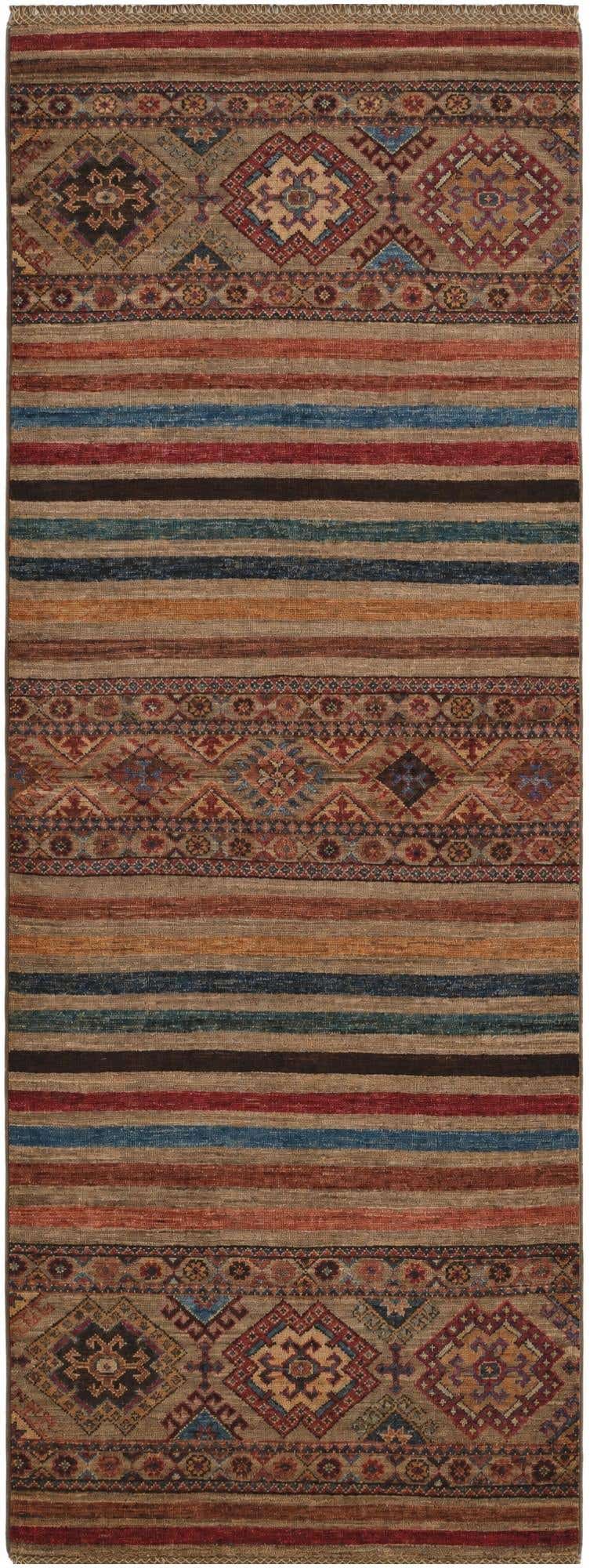 2' 7 x 6' 11 Hand Knotted Kazak Runner Rug
