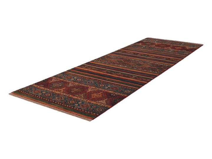 2' 9 x 8' 8 Hand Knotted Kazak Runner Rug