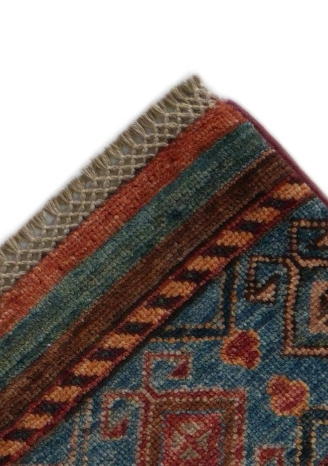 Detail image of 2' 9 x 8' 8 Hand Knotted Kazak Runner Rug