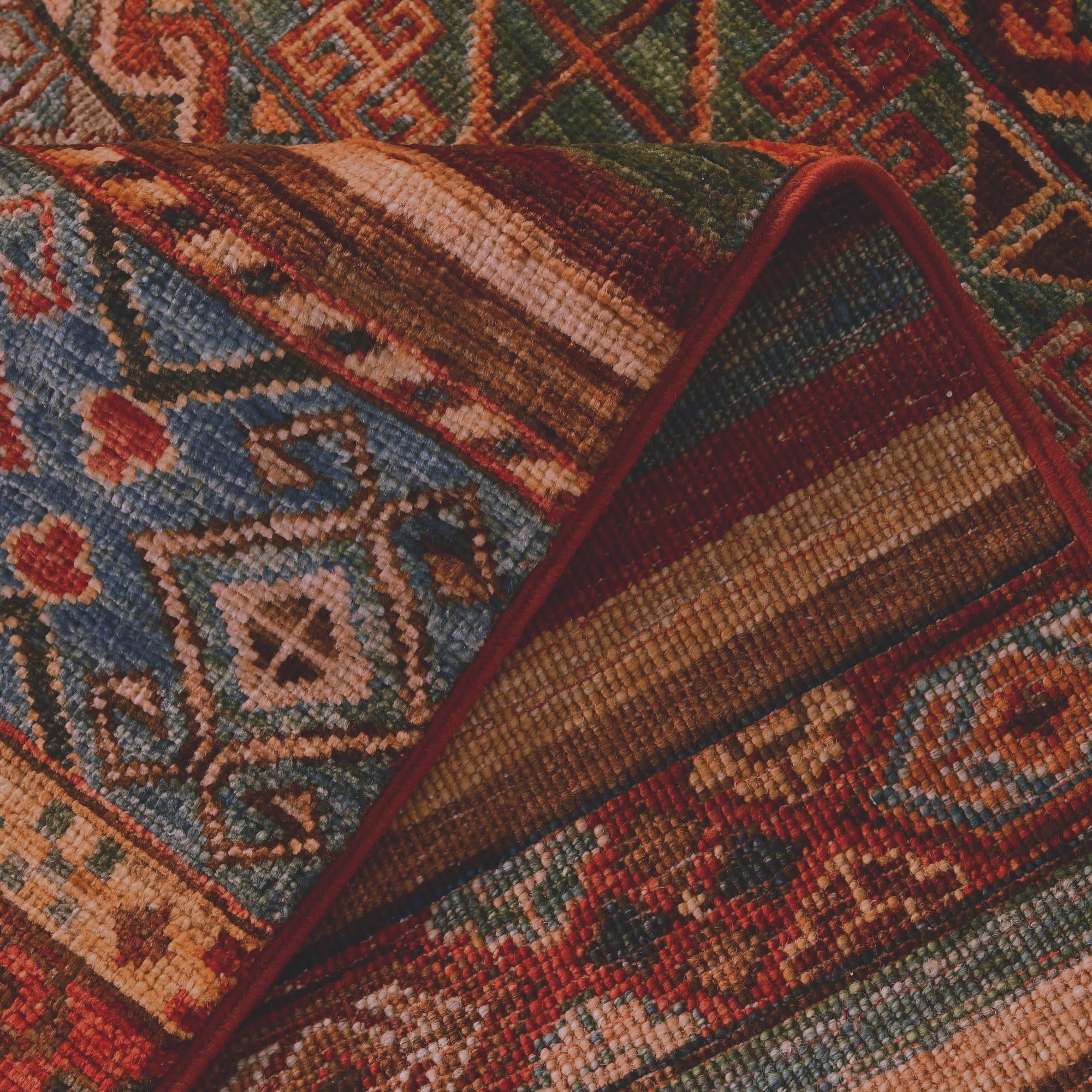 2' 9 x 8' 8 Hand Knotted Kazak Runner Rug