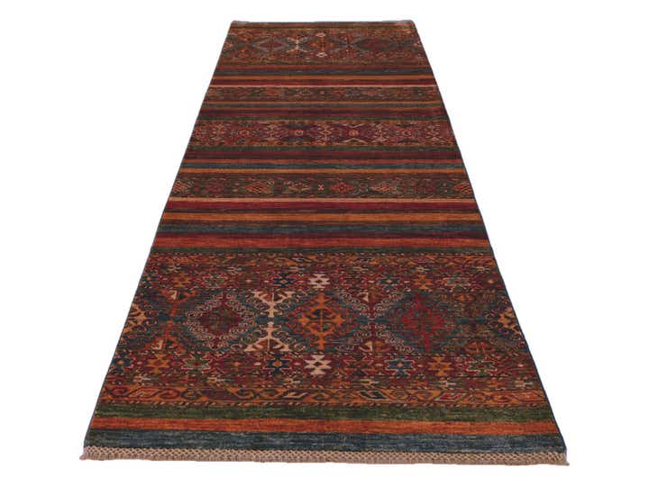 2' 10 x 8' 4 Hand Knotted Kazak Runner Rug