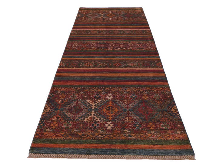 Detail image of 2' 10 x 8' 4 Hand Knotted Kazak Runner Rug