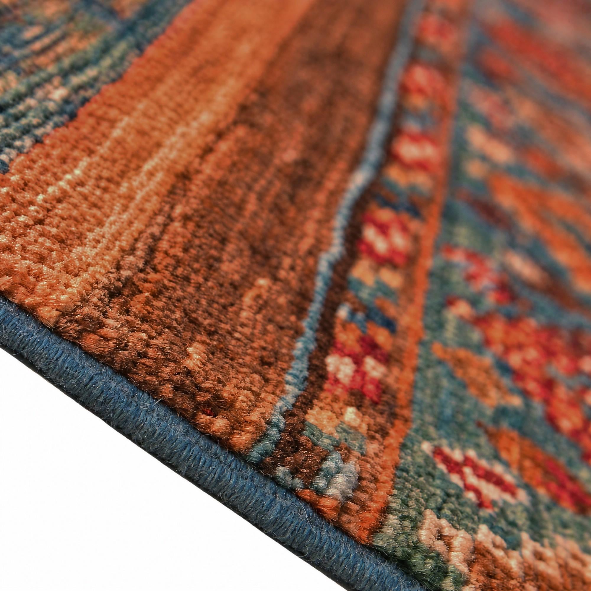 85cm x 255cm Hand Knotted Kazak Runner Rug