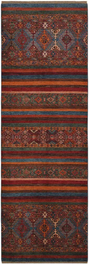2' 10 x 8' 4 Hand Knotted Kazak Runner Rug