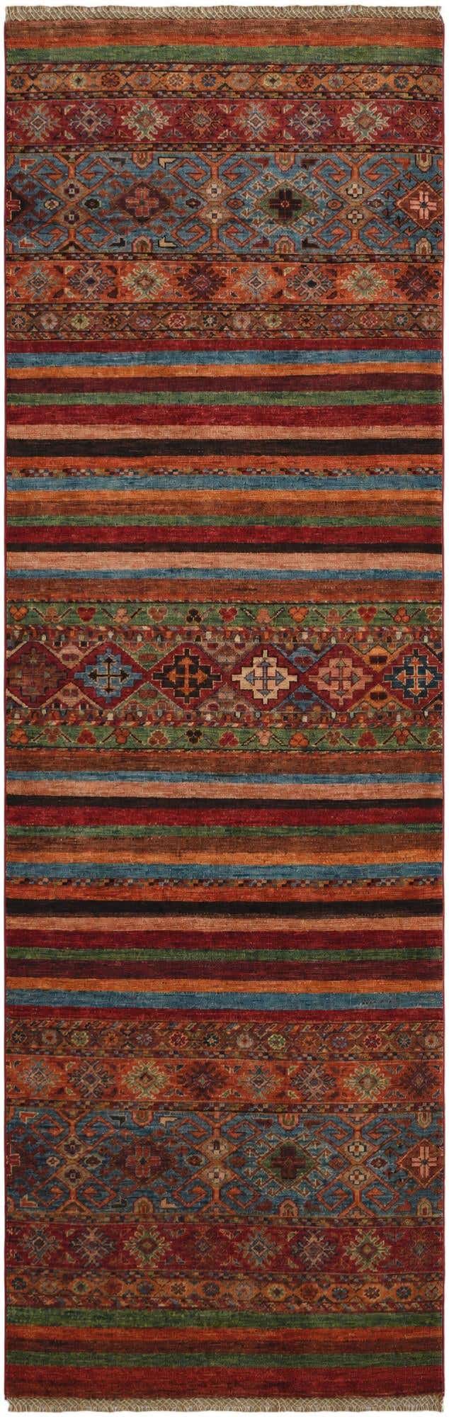 2' 9 x 8' 4 Hand Knotted Kazak Runner Rug