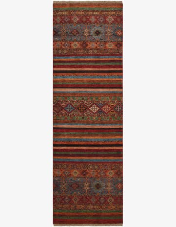 2' 9 x 8' 4 Hand Knotted Kazak Runner Rug