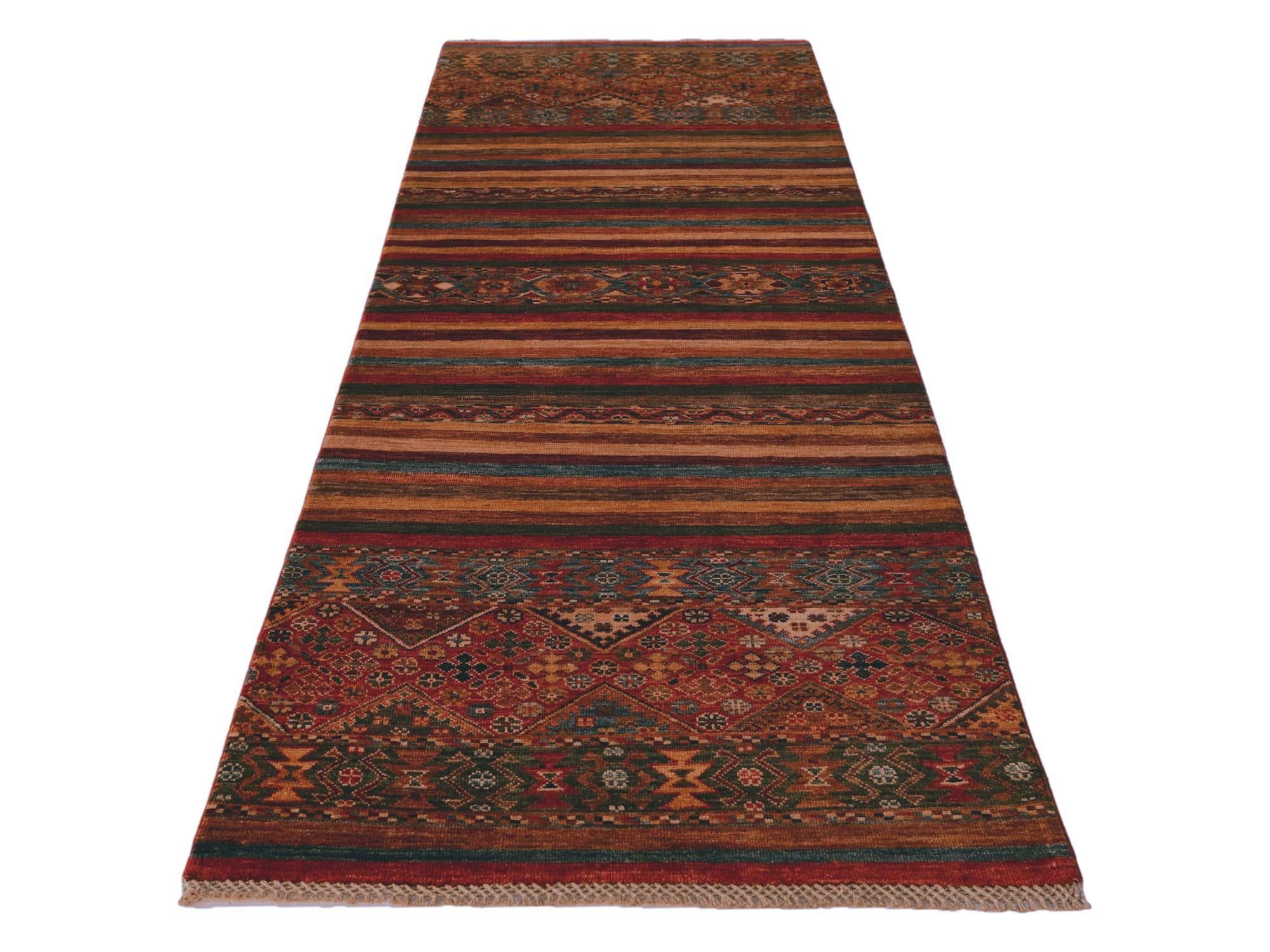 2' 9 x 8' 5 Hand Knotted Kazak Runner Rug
