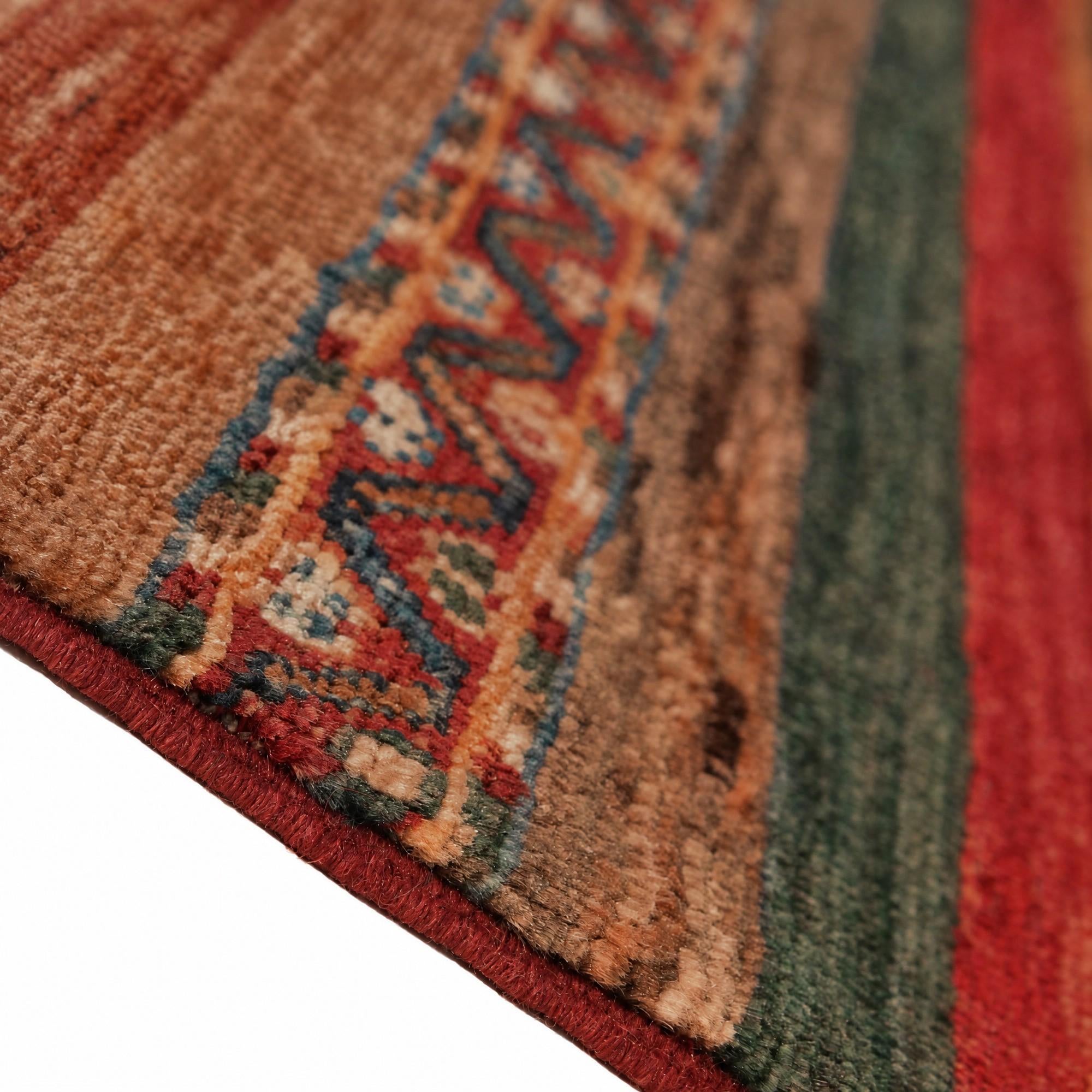 85cm x 255cm anudado a mano Kazak Alfombra Pasillera