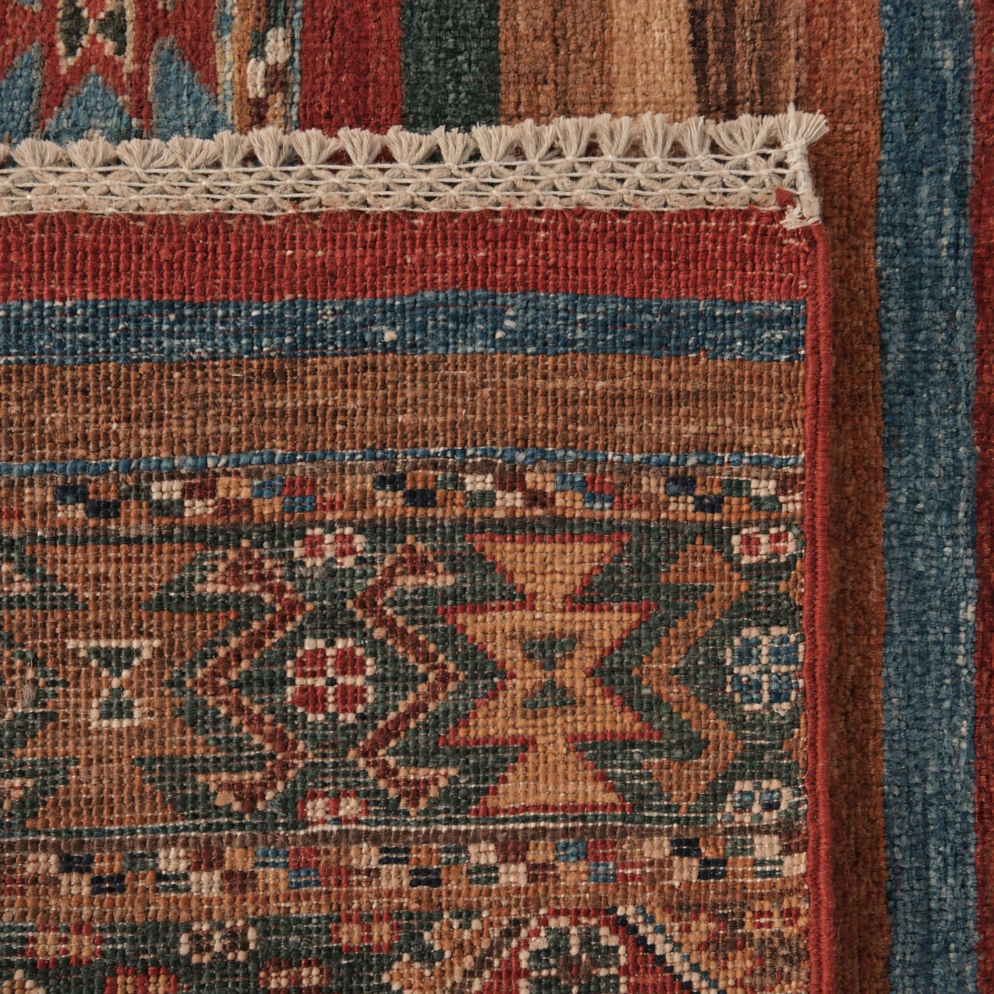 85cm x 255cm anudado a mano Kazak Alfombra Pasillera