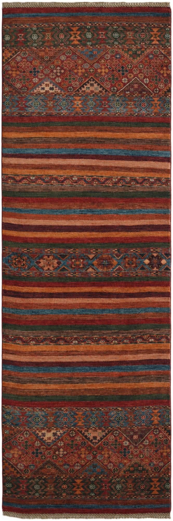 2' 9 x 8' 5 Hand Knotted Kazak Runner Rug