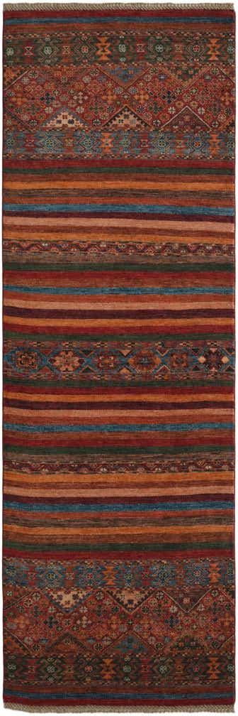 2' 9 x 8' 5 Hand Knotted Kazak Runner Rug