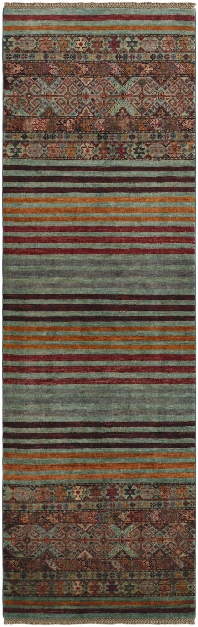 2' 8 x 8' 5 Hand Knotted Kazak Runner Rug