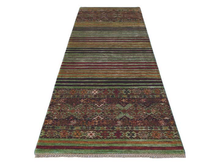 2' 9 x 8' 6 Hand Knotted Kazak Runner Rug