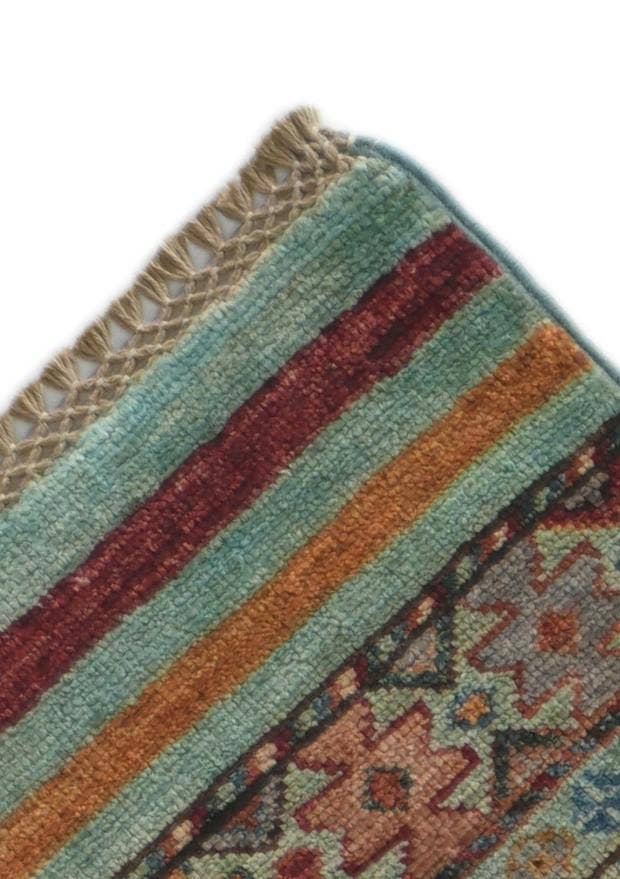 Detail image of 2' 9 x 8' 6 Hand Knotted Kazak Runner Rug