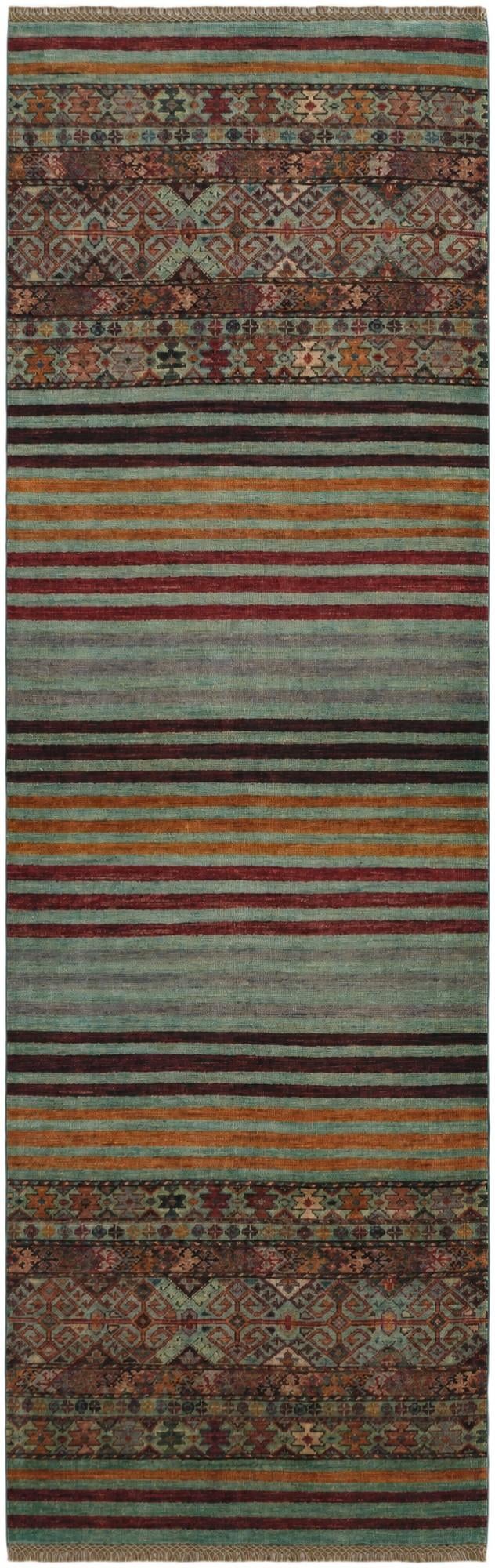 2' 9 x 8' 6 Hand Knotted Kazak Runner Rug