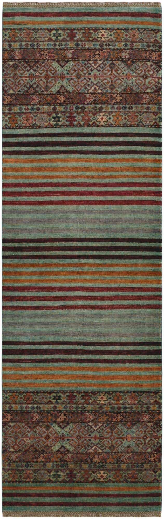 2' 9 x 8' 6 Hand Knotted Kazak Runner Rug