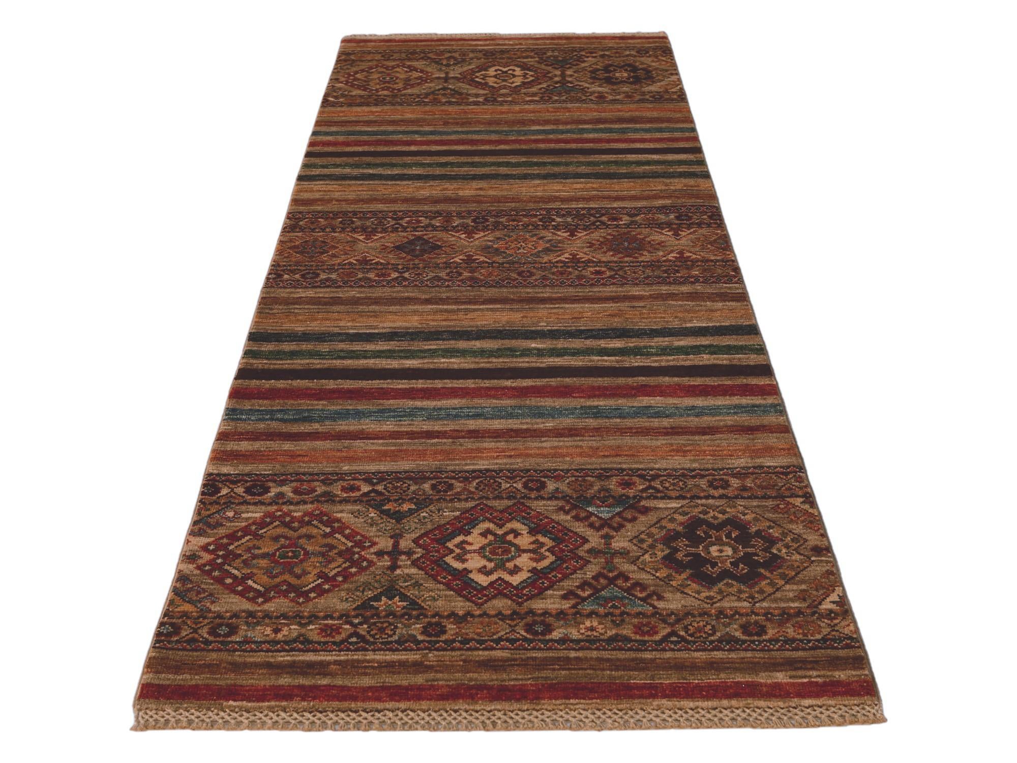 2' 7 x 6' 11 Hand Knotted Kazak Runner Rug