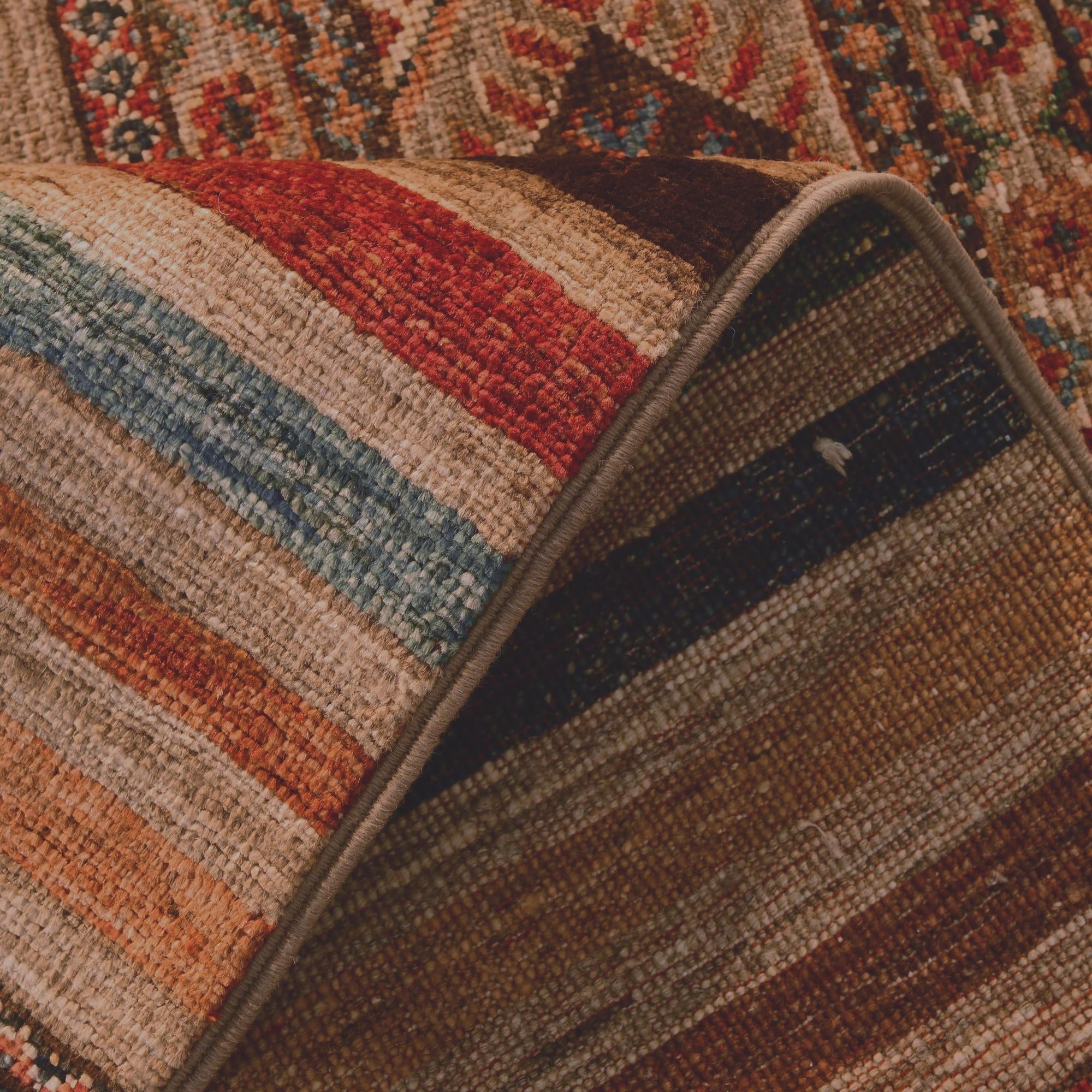 2' 7 x 6' 11 Hand Knotted Kazak Runner Rug