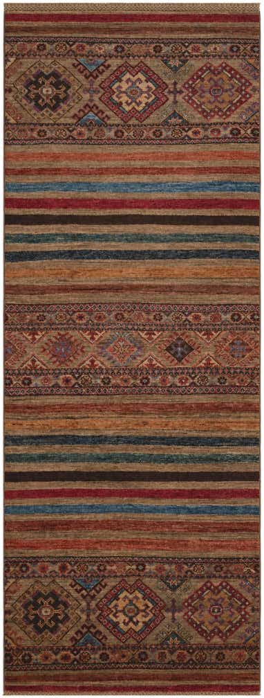 2' 7 x 6' 11 Hand Knotted Kazak Runner Rug