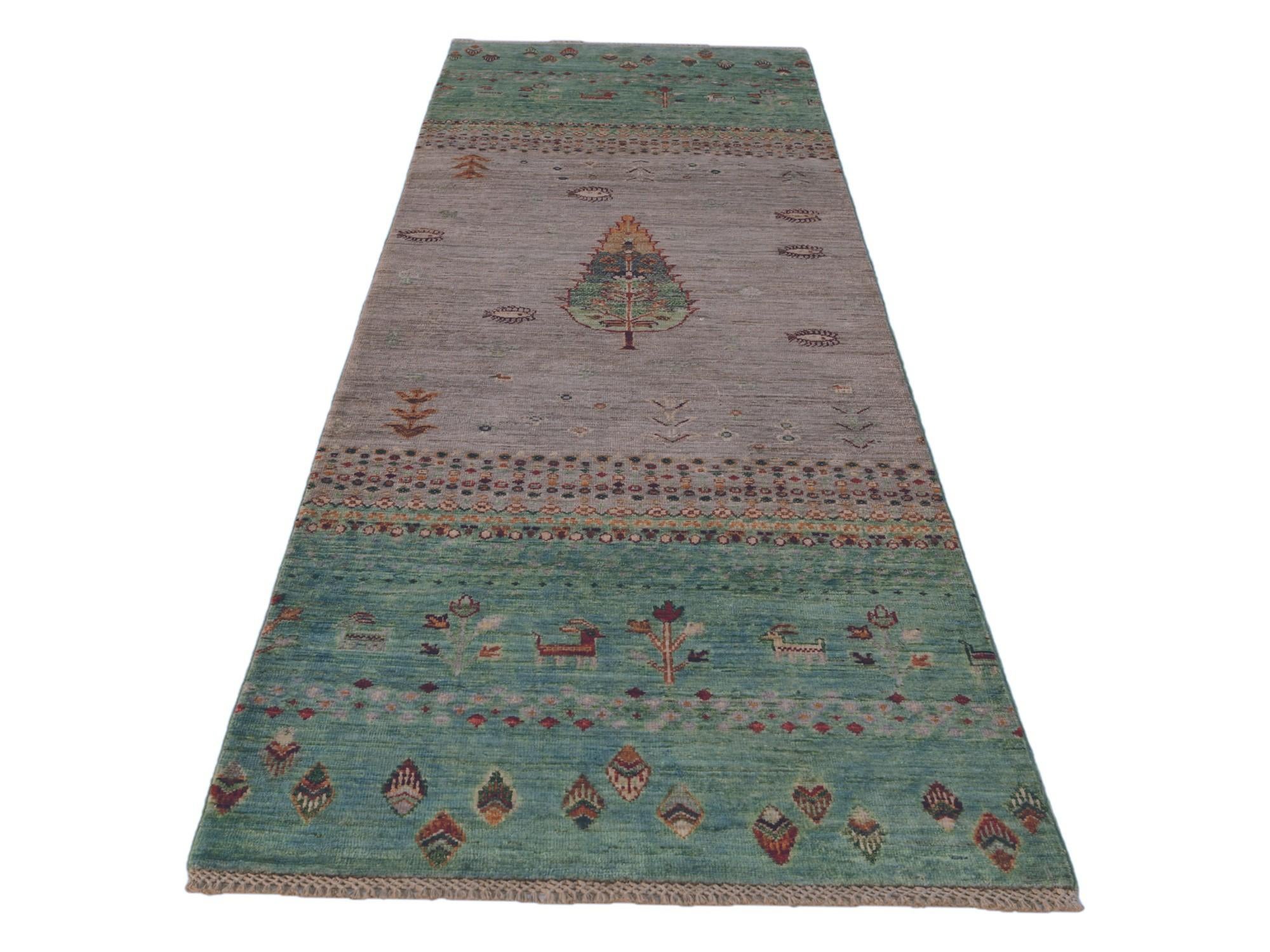 2' 8 x 8' 5 Hand Knotted Kazak Runner Rug