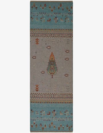 2' 8 x 8' 5 Hand Knotted Kazak Runner Rug