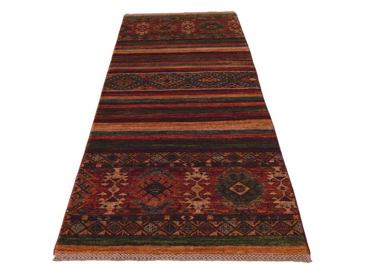 2' 6 x 6' 11 Hand Knotted Kazak Runner Rug