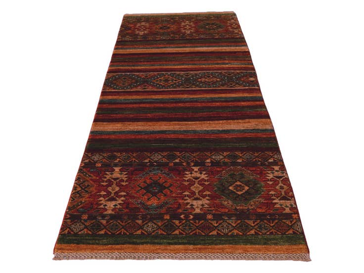 Detail image of 2' 6 x 6' 11 Hand Knotted Kazak Runner Rug