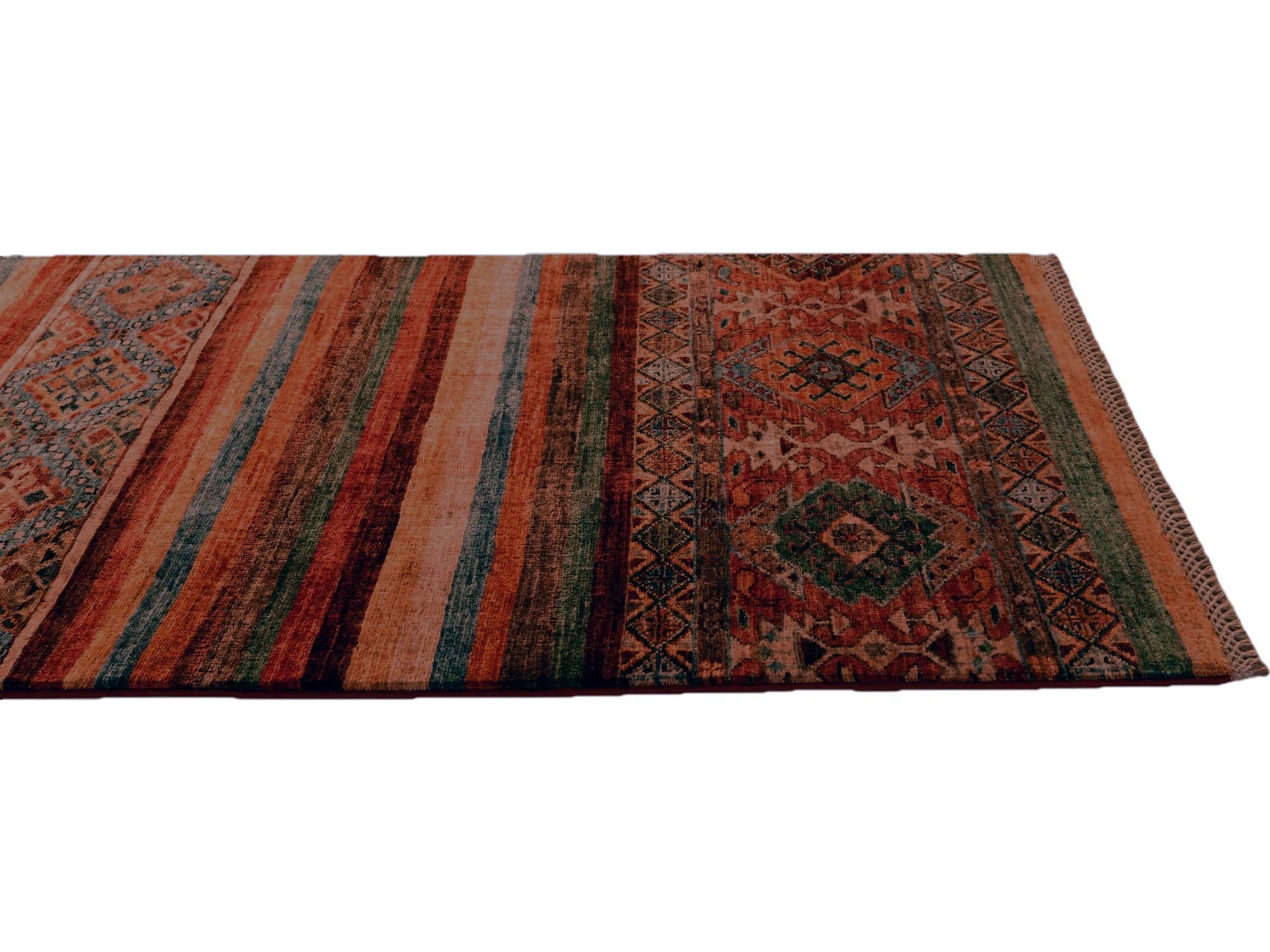 2' 6 x 6' 11 Hand Knotted Kazak Runner Rug