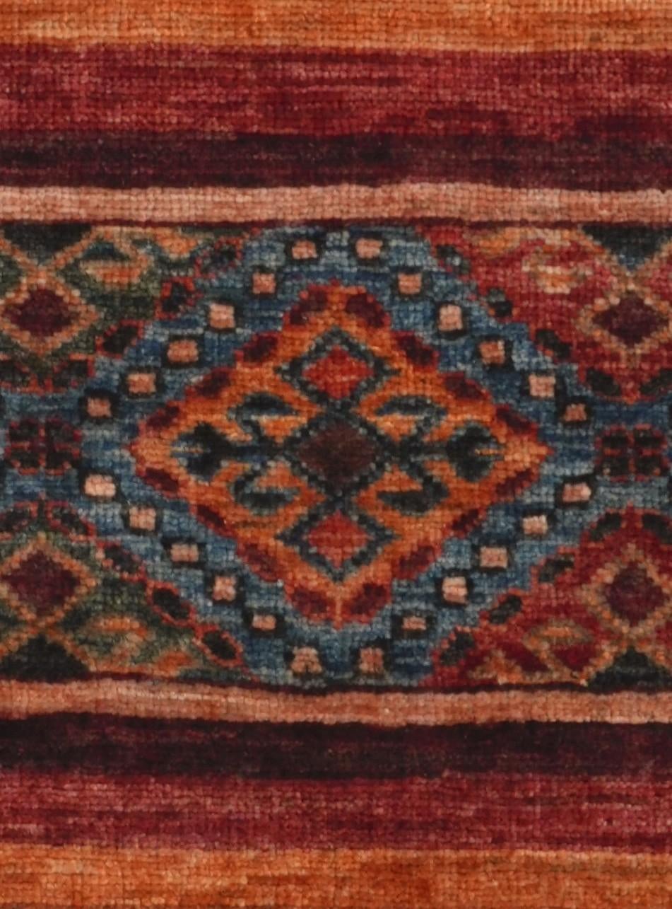 2' 6 x 6' 11 Hand Knotted Kazak Runner Rug
