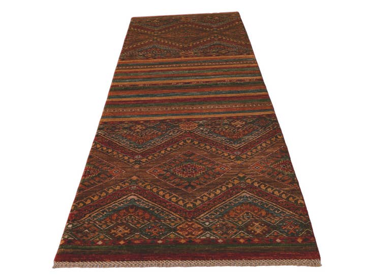 Detail image of 2' 10 x 8' 8 Hand Knotted Kazak Runner Rug