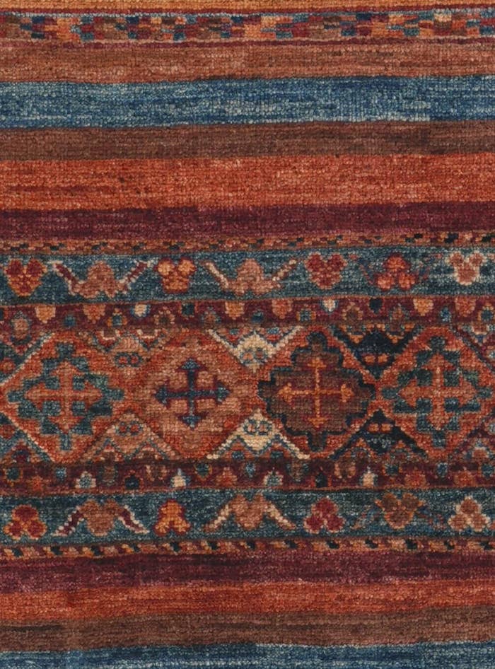 Detail image of 2' 6 x 8' 6 Hand Knotted Kazak Runner Rug